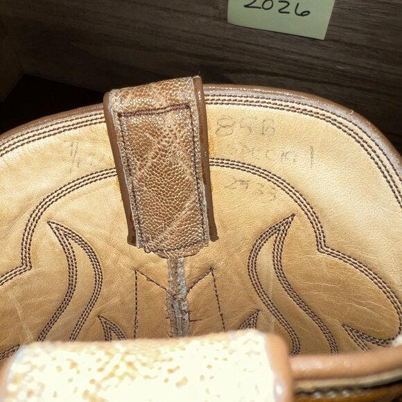 Unisex High-End Light Tan Elephant Skin Cowboy/Cowgirl Boots 7D/8.5B main image 10